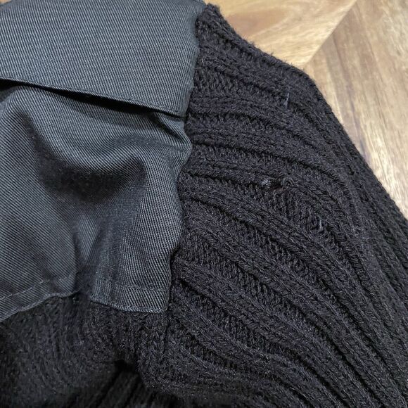 Stars and Stripes Woolover Sweater Military Security USA Made Large Note - Picture 6 of 8